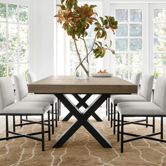 Navarro Extendable Rectangular Dining Table (98″-120″)