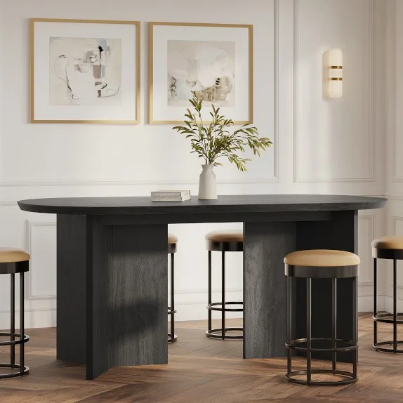 Dietrich Elliptical Bar Height Communal Table (96″-144″)