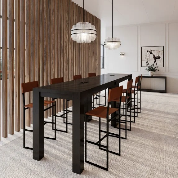 Harlow Bar Height Communal Rectangular Dining Table (72″)