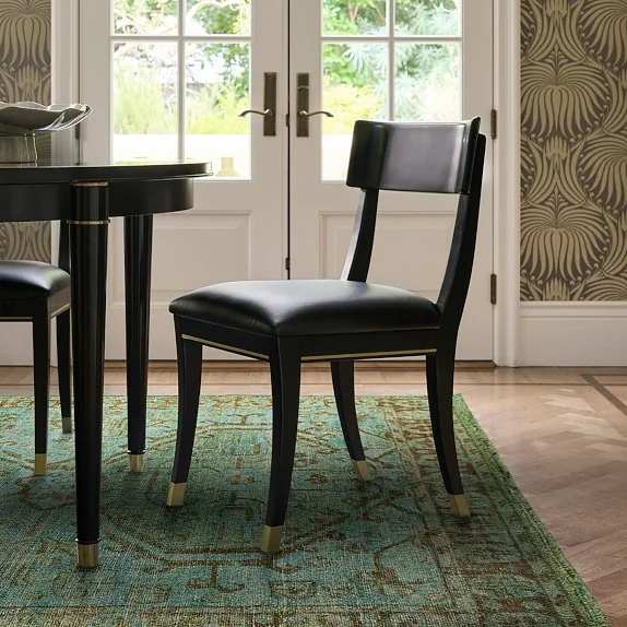 Klismos Upholstered Dining Side Chair
