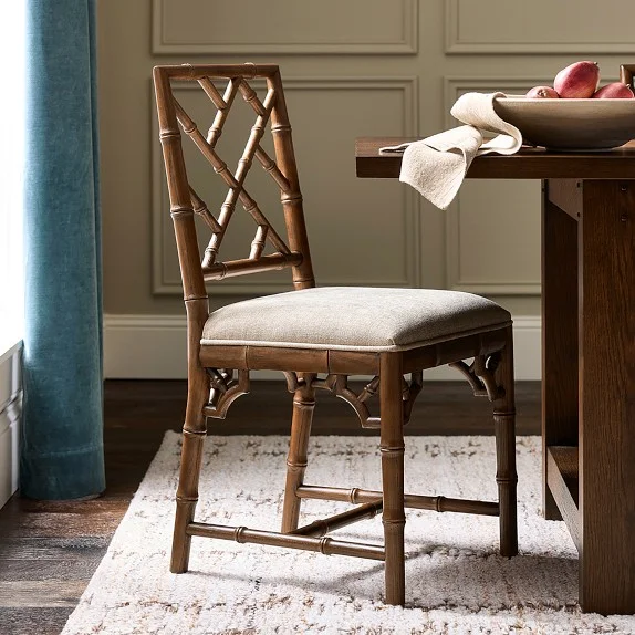 Chippendale Upholstered Bistro Dining Side Chair