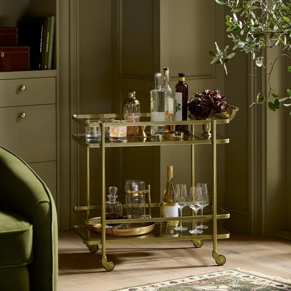 Truman Rectangular Bar Cart (32")